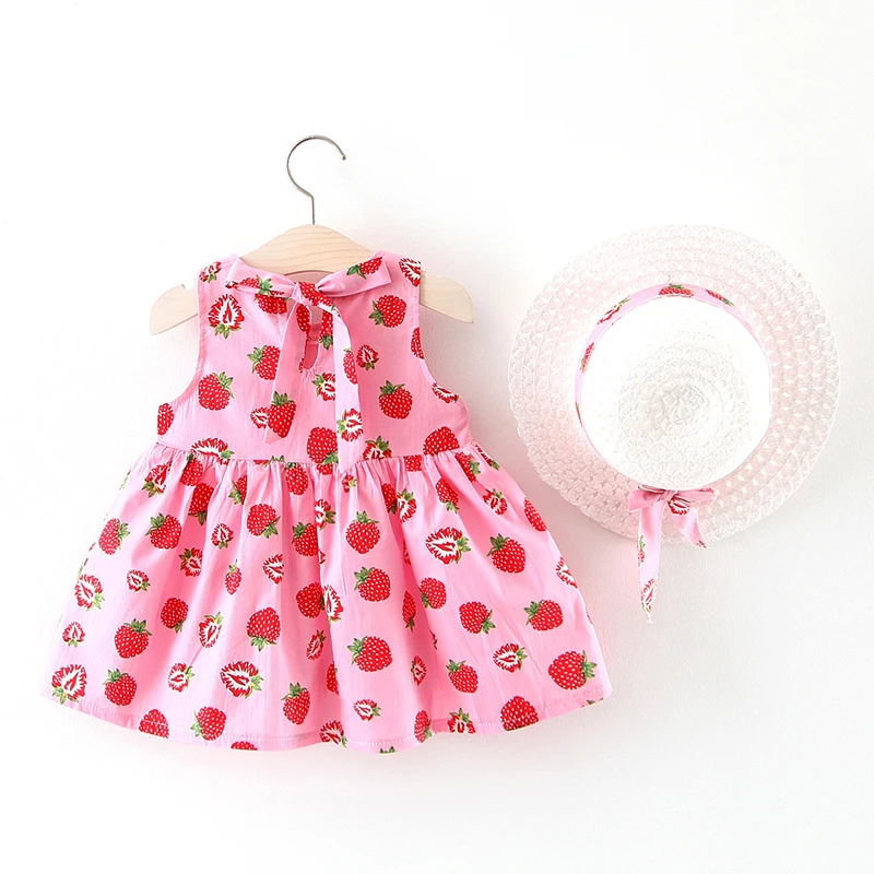 Платье для маленьких девочек с ананасовым принтом летнее платье принцессы