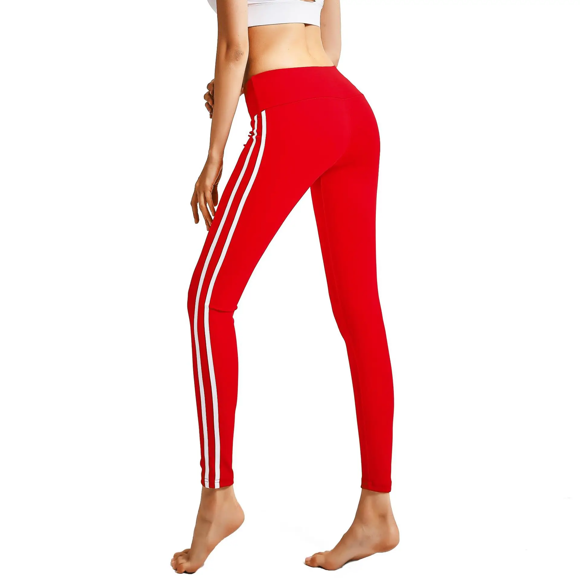 2018 новые спортивные брюки Slim Fit Бедра штаны для йоги Для женщин леггинсы бег