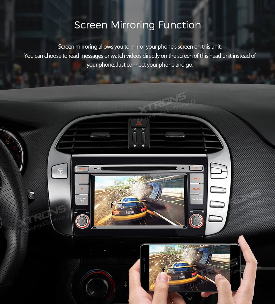 XTRONS " Android 8,1 Автомобильная Мультимедийная система DVD плеер для Fiat Bravo 198 2007- gps навигация RCA выход