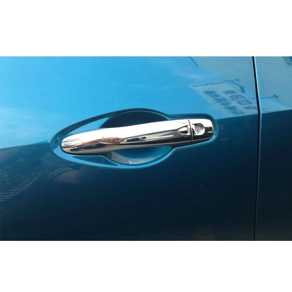 Высококачественная новая хромированная накладка на боковую дверную ручку