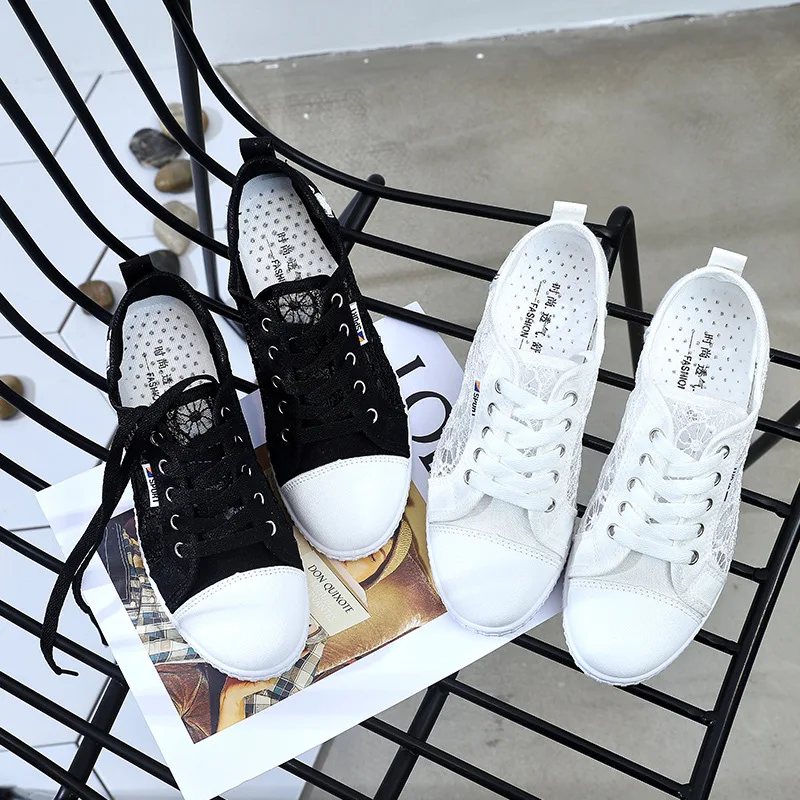 Женские кроссовки Повседневная дышащая парусиновая обувь разных цветов с