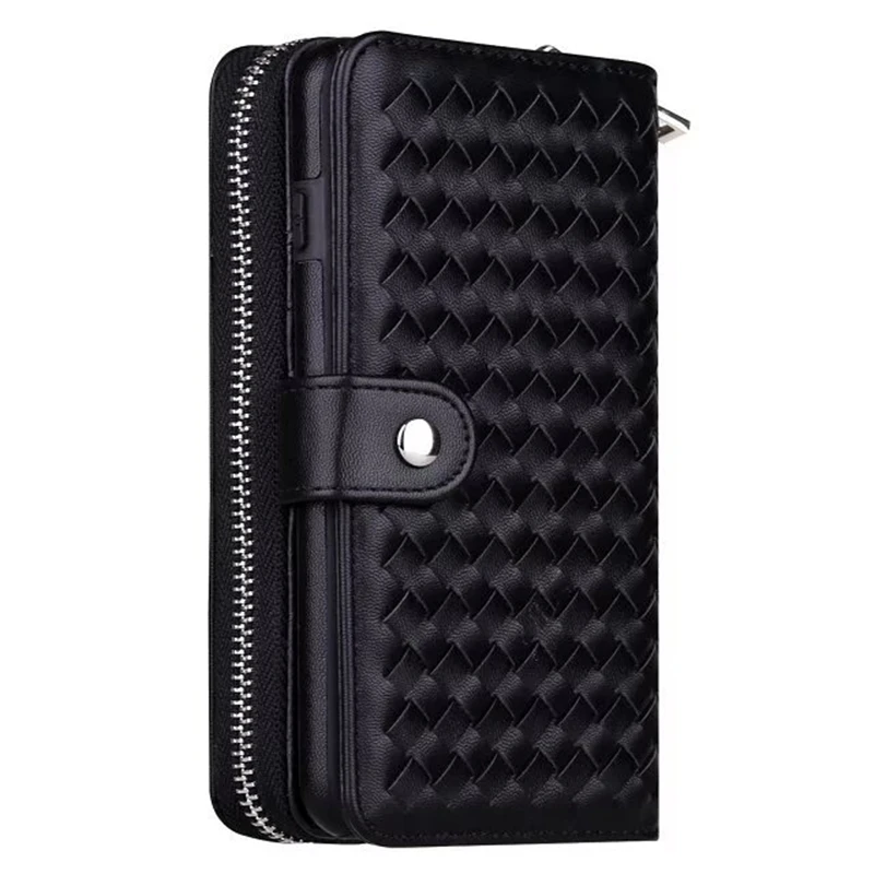 Для iphone 6 s Переплетения Кожа Молния Кошелек Case Hard Cover iPhone SE 5 5s Plus 7 плюс|cover sun|cover