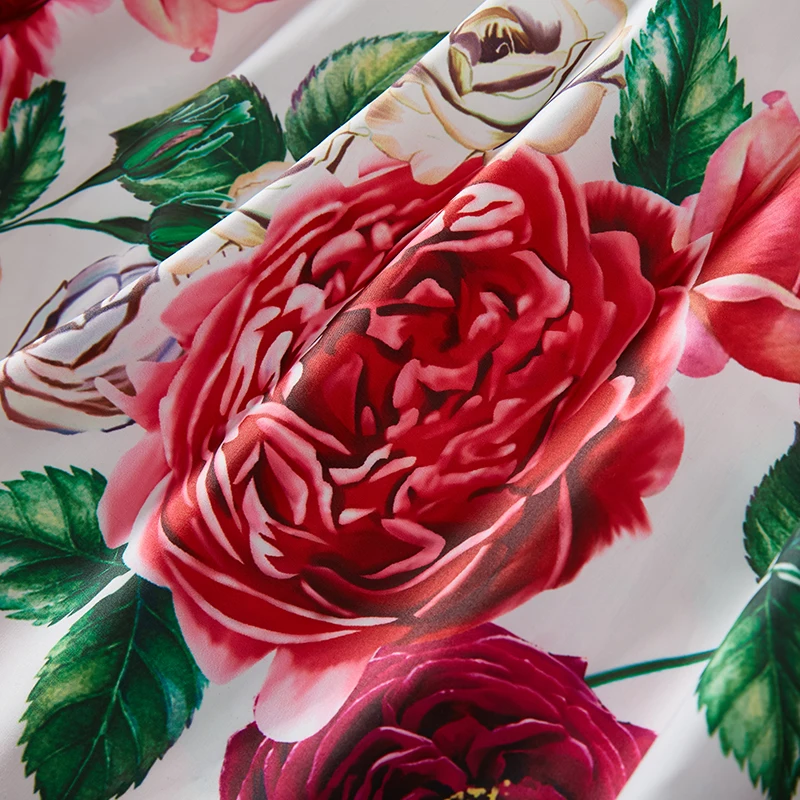 Fashion Summer Itian Style Elegant Women Sleeveless Floral Printing Ruffles Ball Gown Dresses Spaghetti Strap Sweet Midi Dress