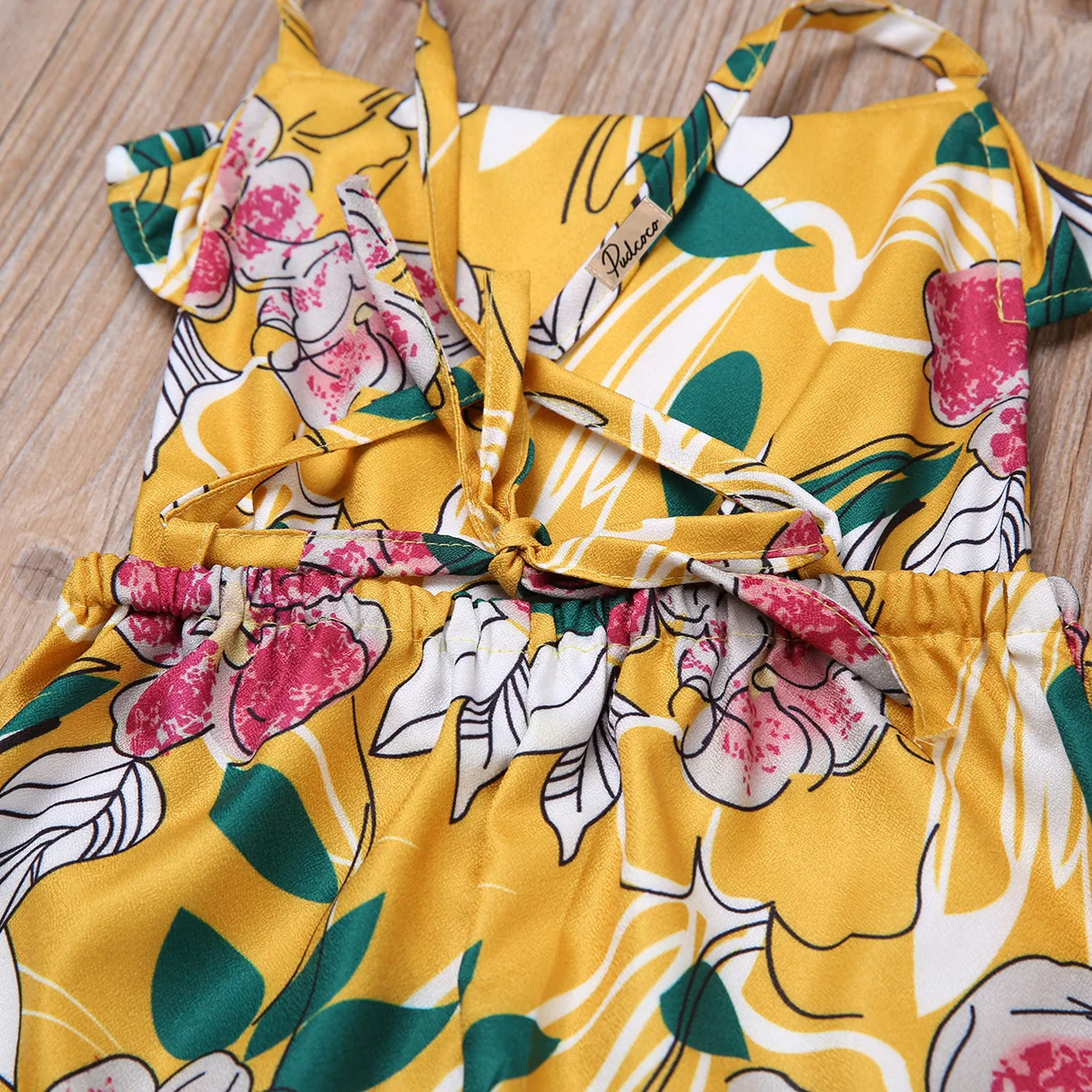 Привет магазин детских летних комбинезонов без рукавов с цветочным рисунком для