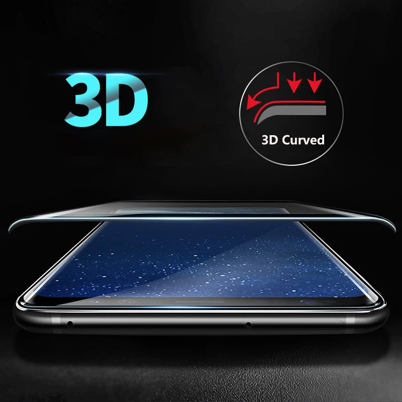 MOUSEMI For Samsung Galaxy S6 S7 Edge S9 Plus Note 8 9 3D Curved Full Cover Tempered Glass On S8 Screen Protector | Мобильные