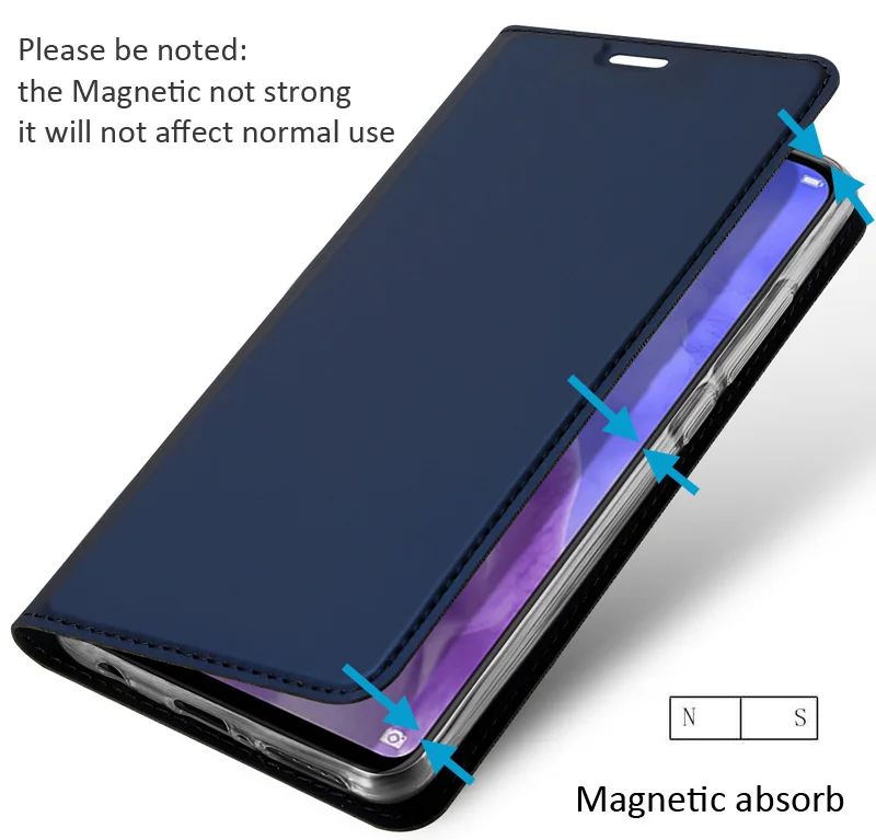 Оригинальный чехол DUX DUCIS для Huawei P Smart Plus 2019 кожаный книжка с откидной