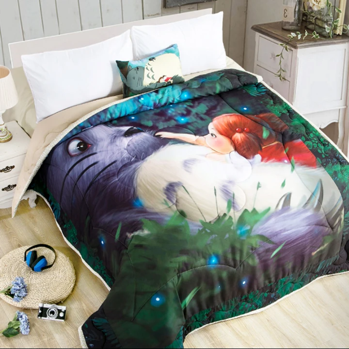 Cartoon Summer Comforter Air-conditioning Quilts Cotton edredones colchas Washable ar condicionado Blanket bedspread 220x240cm
