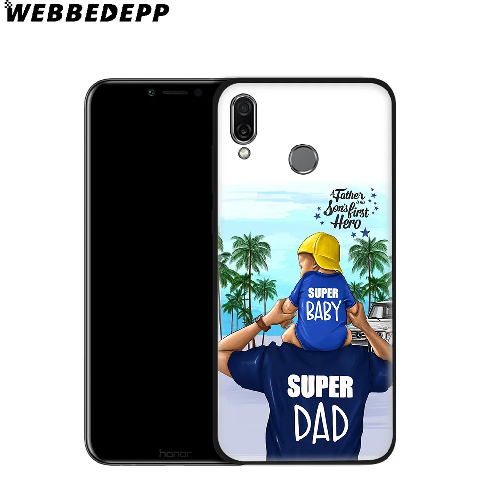 Черный коричневый мягкий чехол для мамы и дочки Huawei P8 P9 P10 P20 P30 Lite Pro P Smart Z Plus 2019 Y6