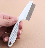 whosale 1200pcslot pet dog hair flea comb stainless pin grooming brush comb for cats dogs clean tool