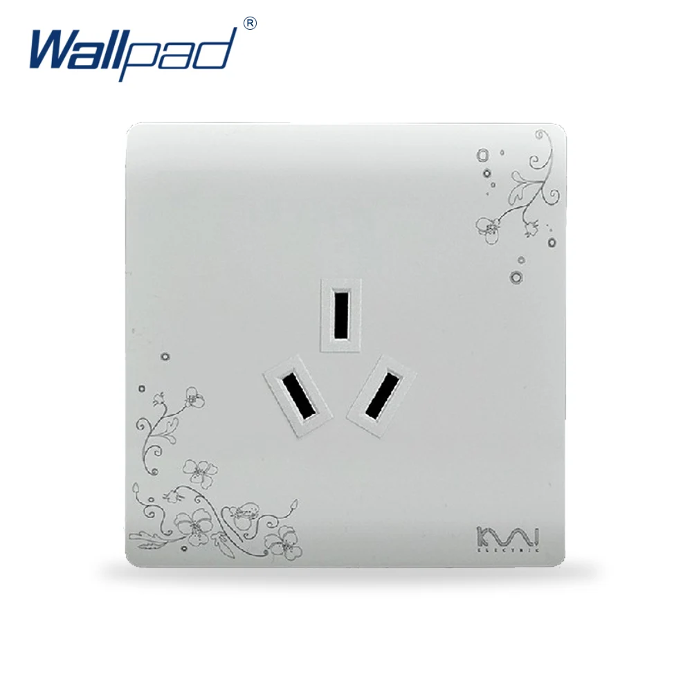 

3 Pin 16A Socket Outlet Hot Sale Wallpad Luxury Wall Switch Panel Socket 86*86mm 110~250V