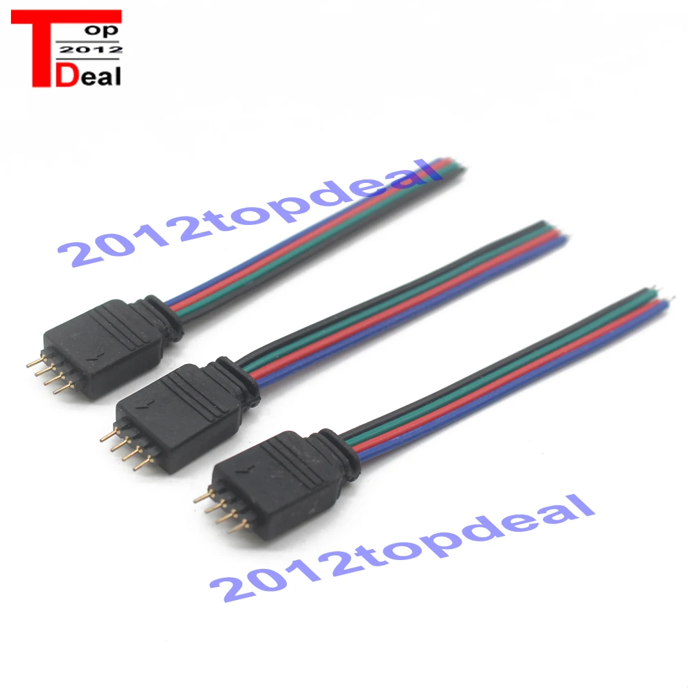 5 50 шт 10 см RGB 4 контакта мужской/женский разъем провода кабель для 5050 3528
