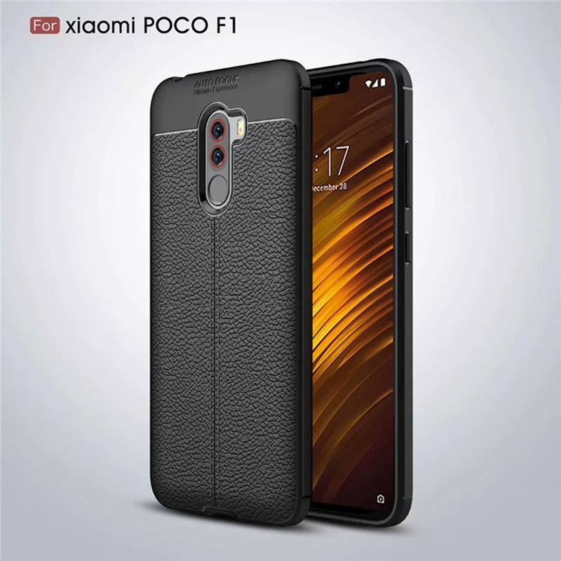 Чехол gkk для Xiaomi POCOPHONE F1 мягкий чехол из ТПУ бизнеса 360 полная защита