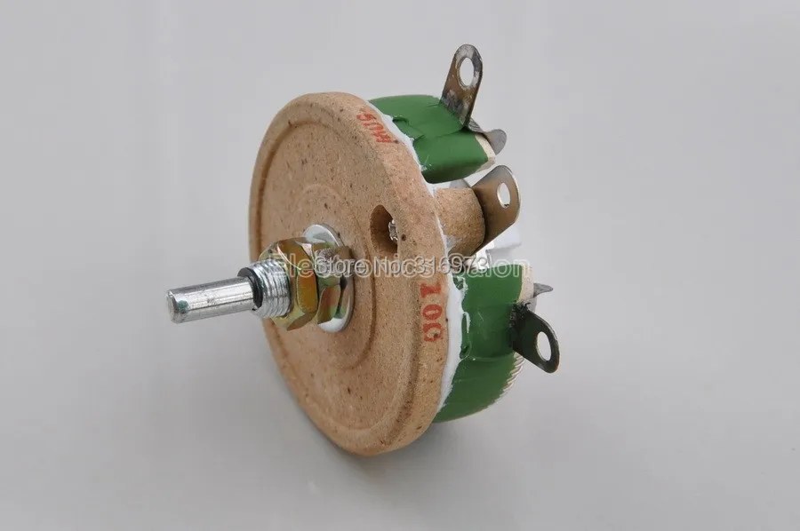 Мощный проволочный потенциометр 50 Вт 5 Ом реостат переменный резистор Вт. |