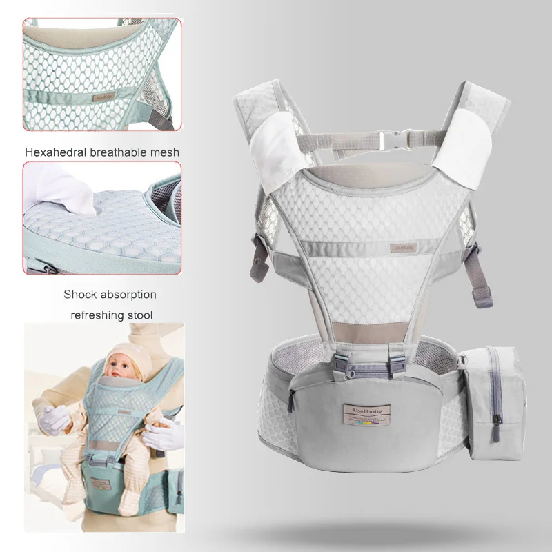 557-hui Ibelibaby Детский рюкзак для переноски мягкая удобная переноска для ребенка Warap хлопковая дышащая сумка кенгуру без запаха младенческий Хипсит - Цвет: 557-hui