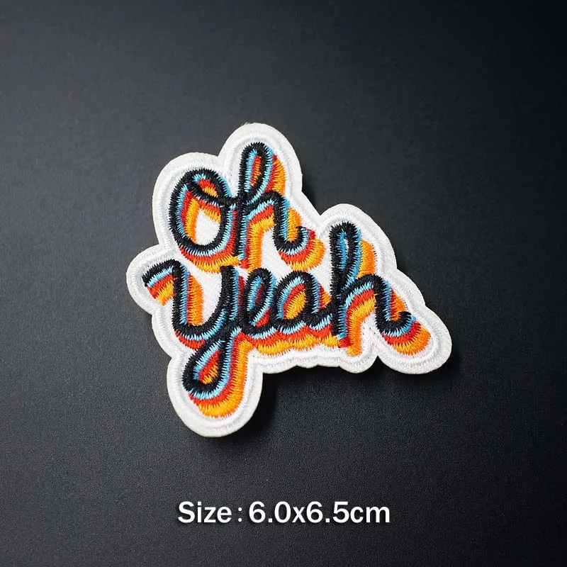 COOL OOPS POW LOVE DIY Значки для одежды, декоративные нашивки для джинсов, сумок, шляп, одежды, шитья, украшения, аппликация, нашивки - Цвет: B