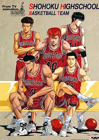 SLAM DUNK японский мультфильм Баскетбол Мальчик Аниме Комикс Холст Картина