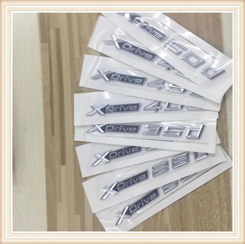 2X Новый автомобильный Стайлинг 3D ABS Xdrive 20d 25d 28d 30d 35d 40d 45d 48d 50d боковой значок