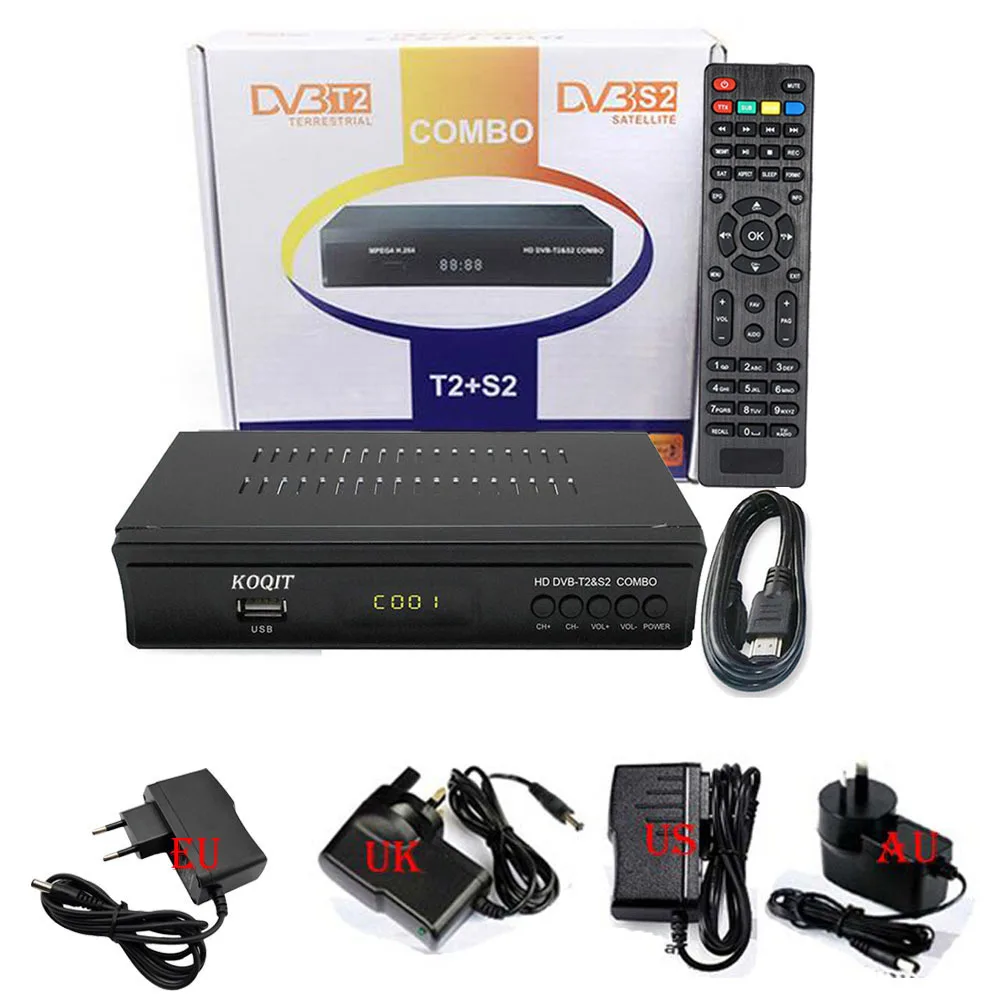 Российский сток цифровой ТВ-тюнер DVBT2+ DVB-S2 приемник спутниковый DVB-T2 DVB S2 DVB T2 комбо протокол H.264 Biss vu плеер