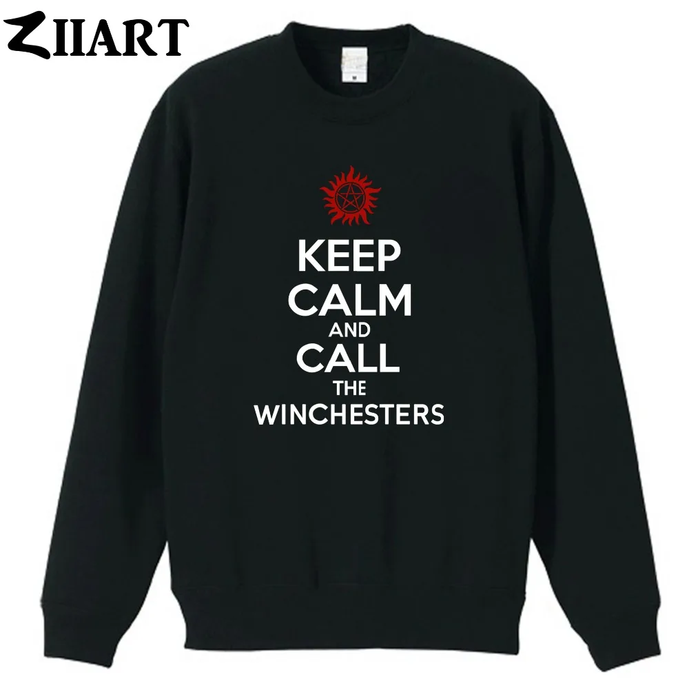 Сверхъестественная парная одежда с надписью KEEP CALM and CALL THE WINCHESTER Женская