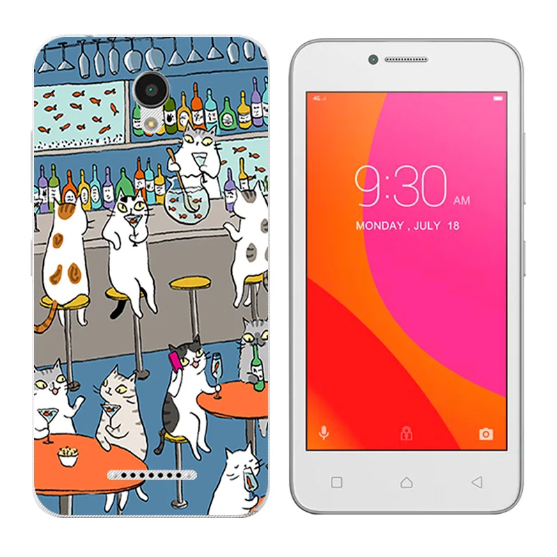 for Lenovo Vibe B A2016 A1010 A20 A Plus APlus A1010a20 A2016A40 Cat Landscape Printing Phone Cases Silicone Cover |
