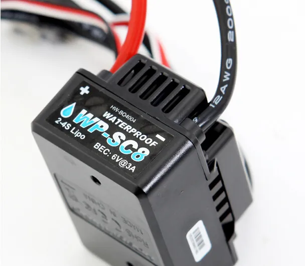 Контроллер скорости Hobbywing EZRUN водонепроницаемый WP SC8 120A бесщеточный ESC T-образный