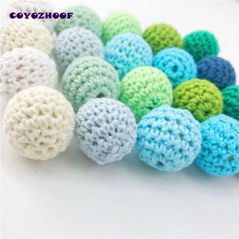 80 шт. вязаные крючком бусины 16/20 мм|crochet beads|beads colorfulbeads beads |