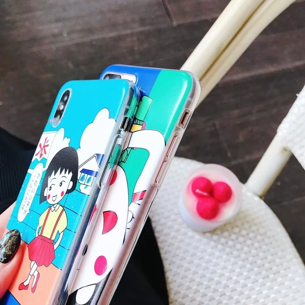 ORYKSZ для iphone X случае Мультфильм прозрачной рисунком телефон силиконовые чехлы