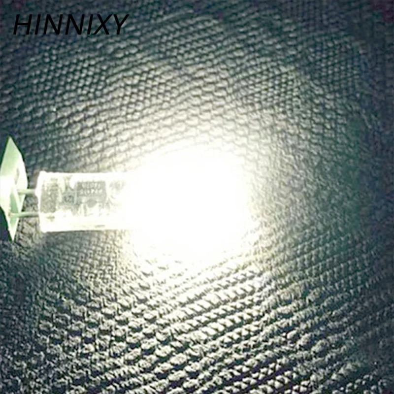 Hinnixy 5 шт./лот G4 диммируемая лампа 8 мм 150lm 24LED AC DC 12V 3W теплый белый холодный супер
