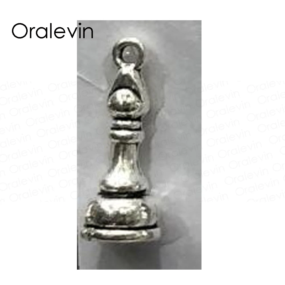 Chess Piece Charm Collection Antique Silver Tone Charms Pendants Jewelry DIY Making Handmade Crafts 30Pcs/Lot | Украшения и