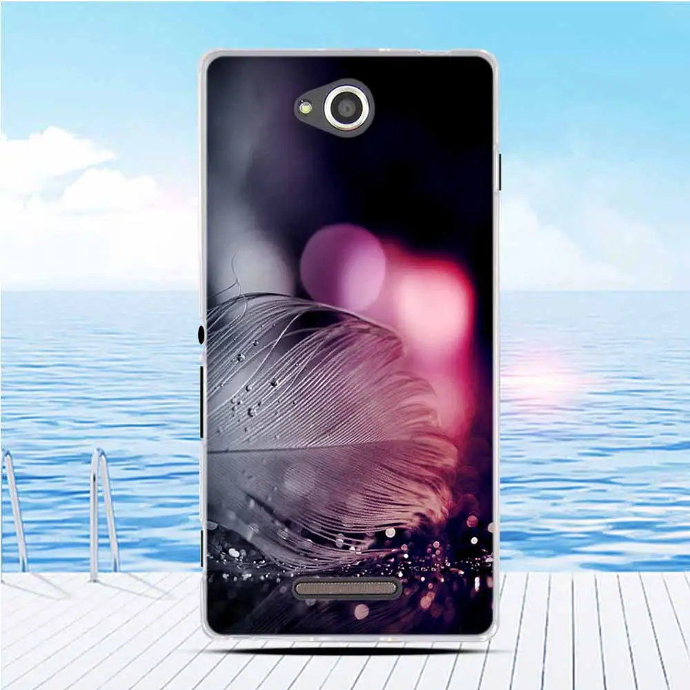 Мягкий ТПУ силиконовый гелевый Чехол чехол для Sony Xperia C CN3 S39H C2305 задняя крышка S39h