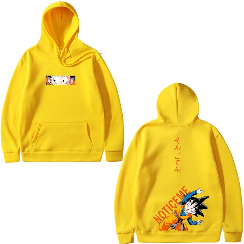 Харадзюку японская манга Sudadera Dragon Ball толстовки для мужчин и женщин любителей хип-хоп Goten трусы плюс бархатные Свободные толстовки для пар