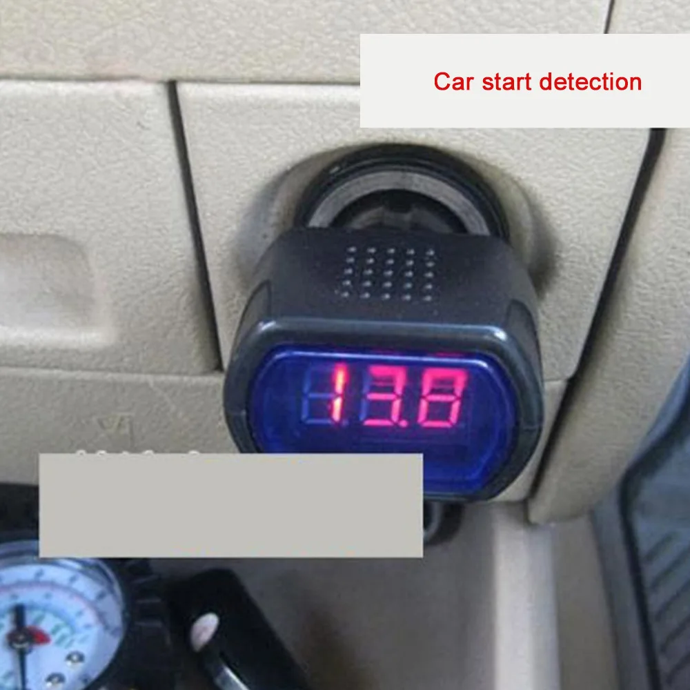 12V 24V светодиодный Портативный цифровой монитор автомобиля Вольт тестер