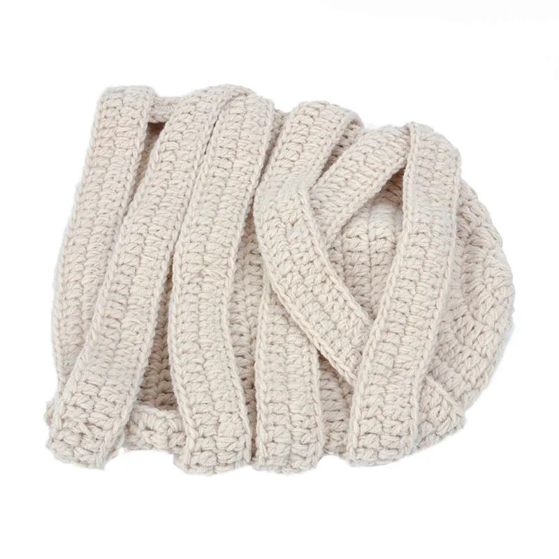 Fibonacci осень-зима шляпа Мумия шапочки ручной работы вязаная в стиле пэтчворк