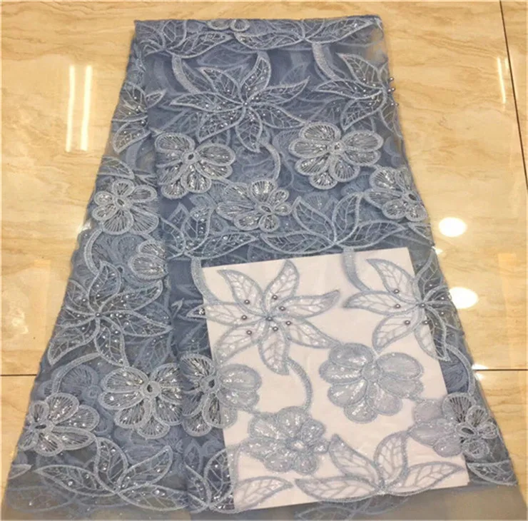 Кружево украшенное бисером в африканском стиле ткань высококачественный с