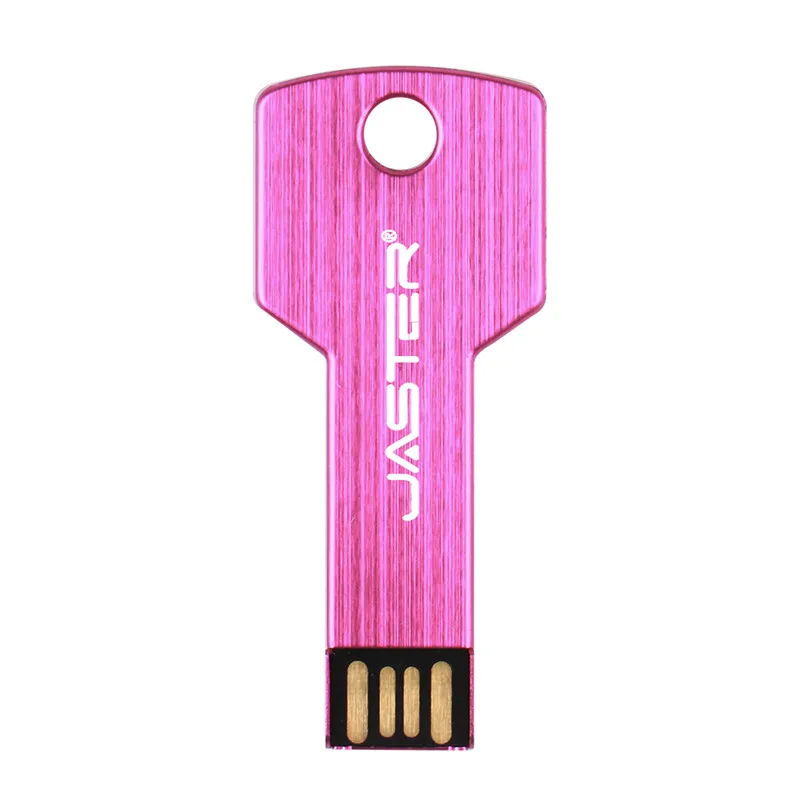 G JASTER Cle USB 2,0 Stick логотип флэш накопитель металлический, в форме ключа флешки 4 ГБ 16 32 64 USB флеш-диск - Цвет: G