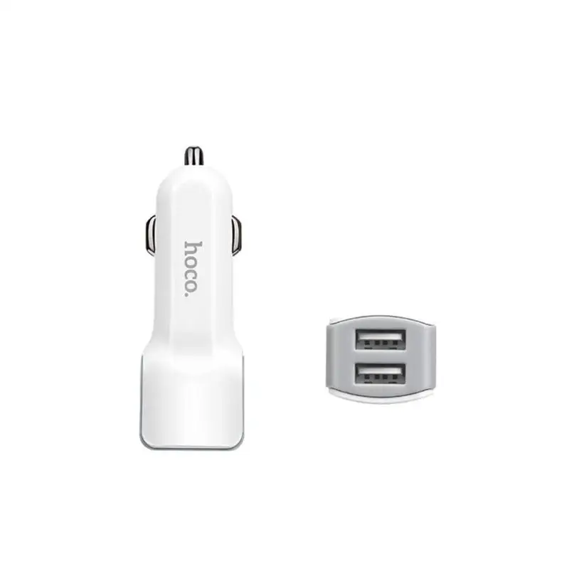 HOCO Z23 Dual USB Автомобильное зарядное устройство 2.4A Универсальное зарядное устройство для мобильного телефона адаптер для iPhone 7 прикуриватель DC 12-24V зарядное устройство