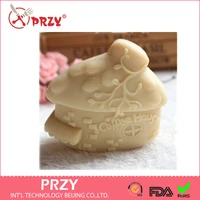 soap mold cake decoration mold handmade soap mold fondant mold diy coffee house modelling silicon aroma stone moulds przy 0012