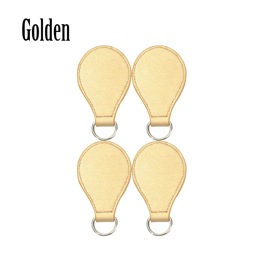 golden Tanqu 2 пары 4 шт. ПУ капля для O сумка Obasket падение конец ручки крепления DIY женская сумка - Цвет: golden