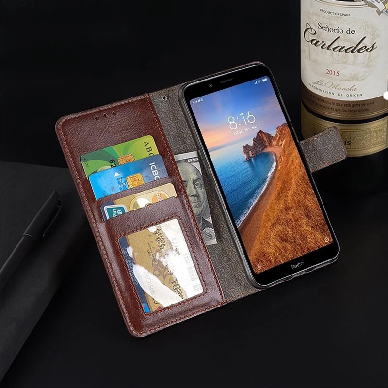Xiaomi Redmi 7A чехол 5,45 дюймов роскошный флип из искусственной кожи чехол для Xiaomi Redmi7A книга стиль фото рамка защитный чехол кошелек