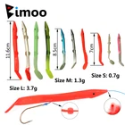 Bimoo 100  пакет Мягкая приманка для рыбы Sabiki Rig Eel приманка для морской рыбалки Мягкая приманка Размер S M L