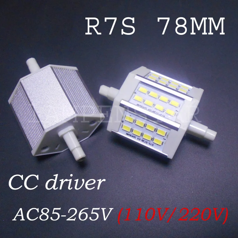 50pcs/lot R7S Led Bulb SMD5730 Corn 78mm 5W real power Energy 110V 120V 220V 230V 240V | Лампы и освещение