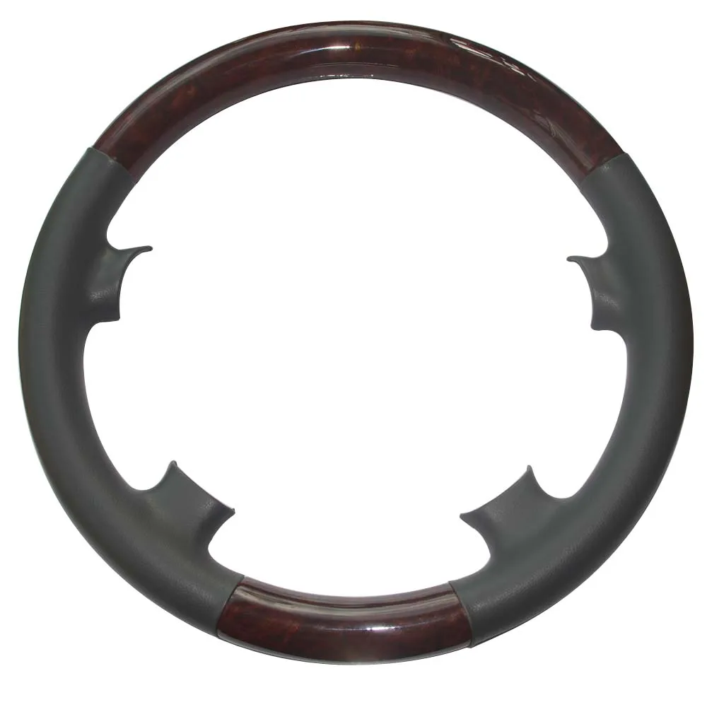 Серый кожаный чехол на руль для Mercedes Benz 00-02 W210 E E320 E430 97-02 W208 C208 A208 CLK CLK320 CLK430 CLK55 AMG