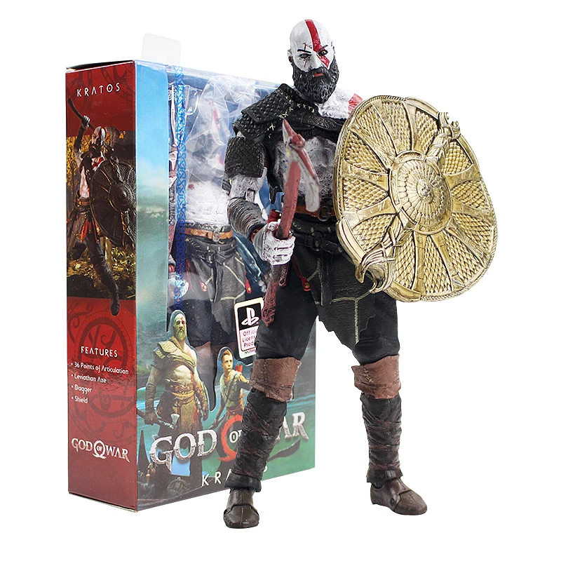 Фигурка NECA Orignal God of War 4 Kratos из ПВХ Коллекционная модель игрушки подарок для детей