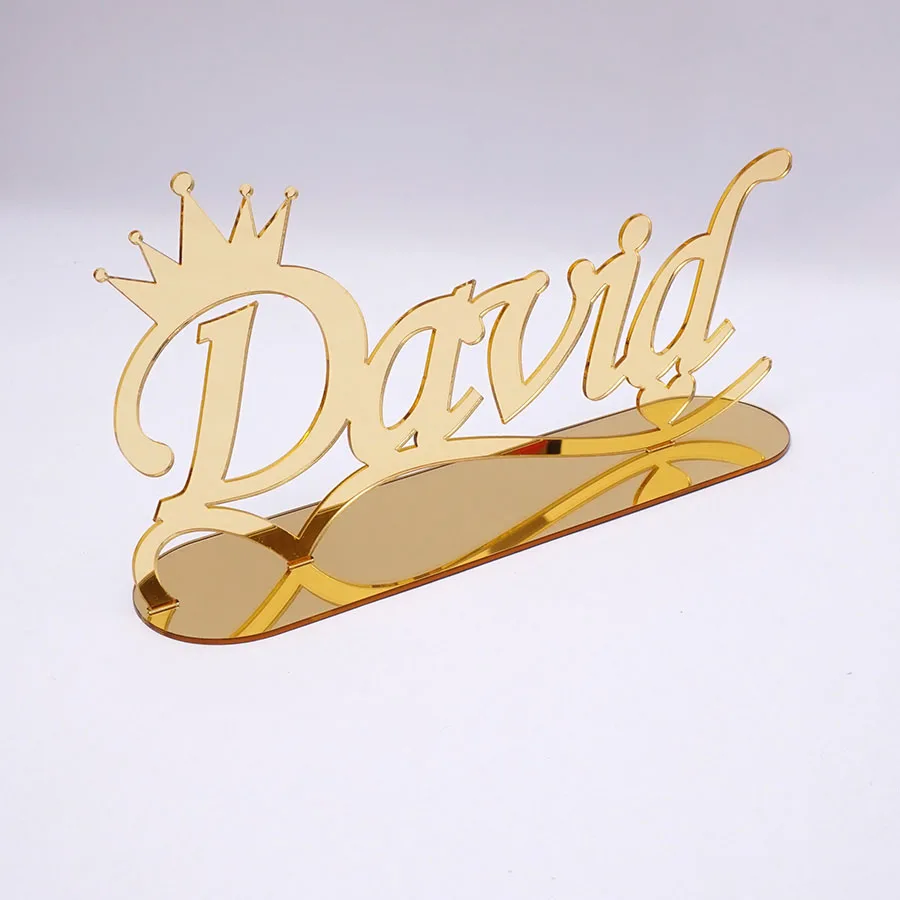 Персонализированная зеркальная столовая посуда с подставкой под заказ