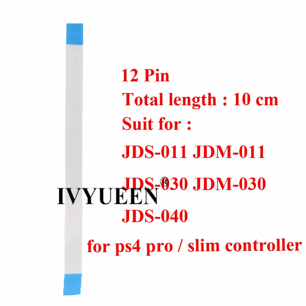 IVYUEEN 100 шт съемных лента питания 12 штифтов для PS4 Playstation 4 Pro тонкий контроллер 14 шпильки Мощность Гибкий внутренний кабель