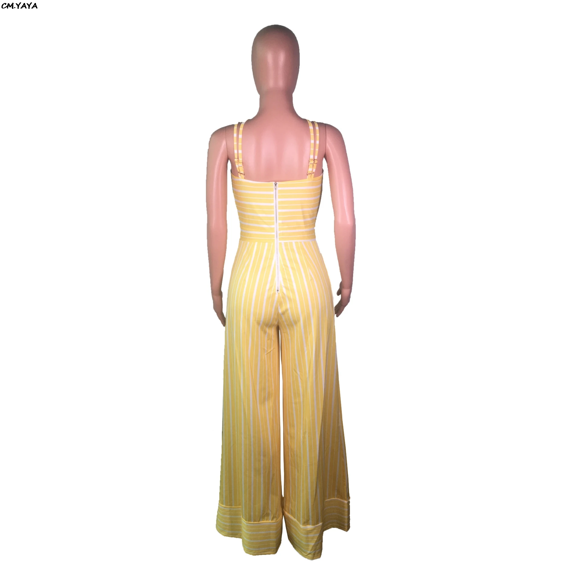 Женский Длинный комбинезон с лямкой на шее пляжный клубный вечерний без рукавов