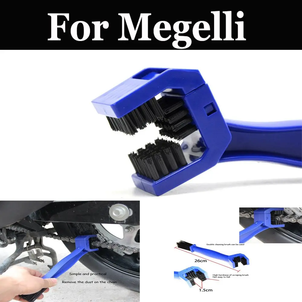 Чистящая Щетка для мотоциклетной цепи, велосипедная фоточистка для Megelli Sport Supermoto Naked 125 250 R S Se M