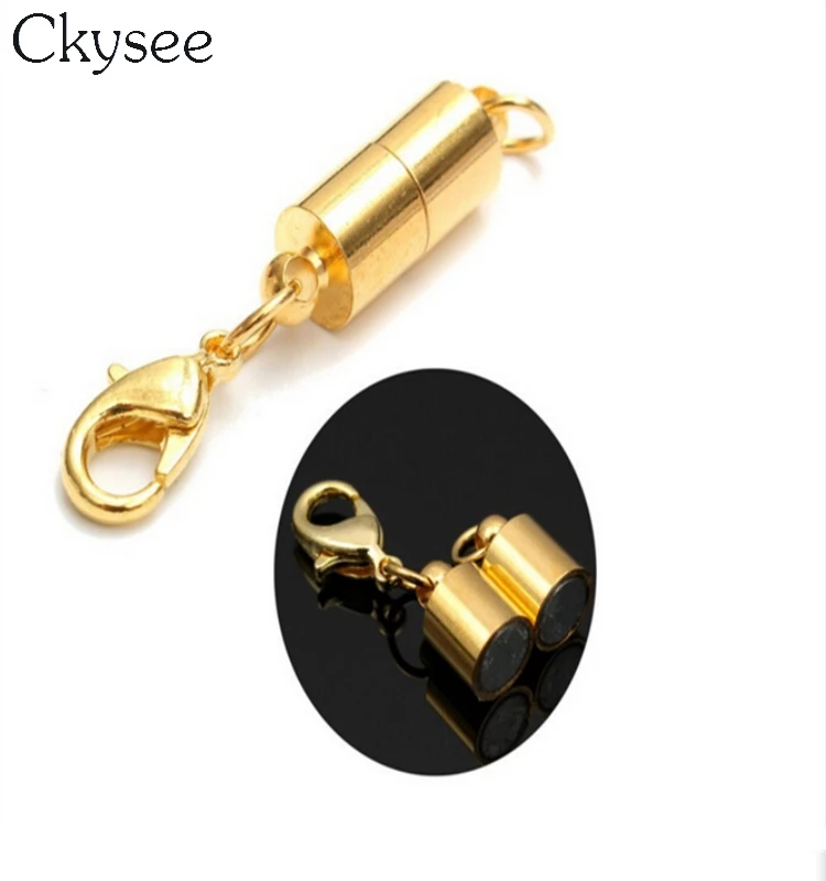 Ckysee 10 шт./лот Золотые/Серебристые цветные магнитные застежки с