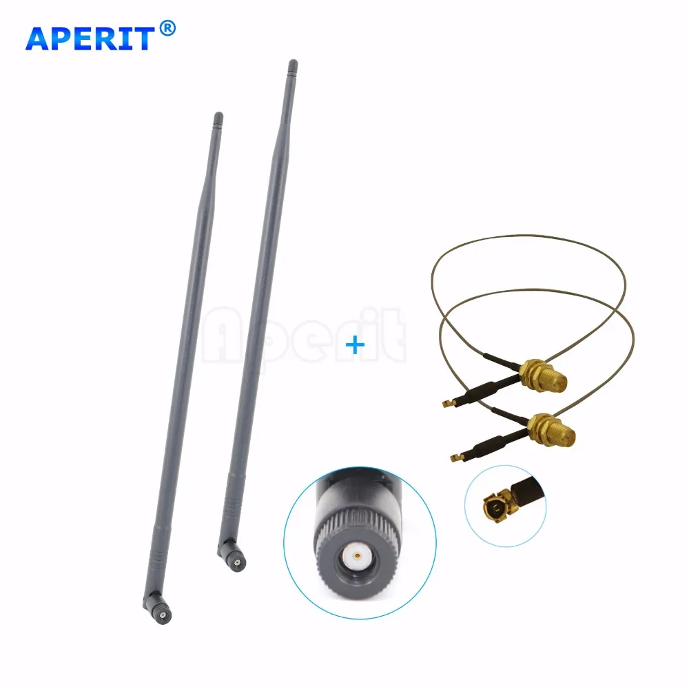 Aperit 9dBi Антенна Mod Kit Нет Пайки Для Netgear WNDR4500 WNDR4000 WNR2000 WNR2200 N900|9dbi antenna|antenna modnetgear antenna |