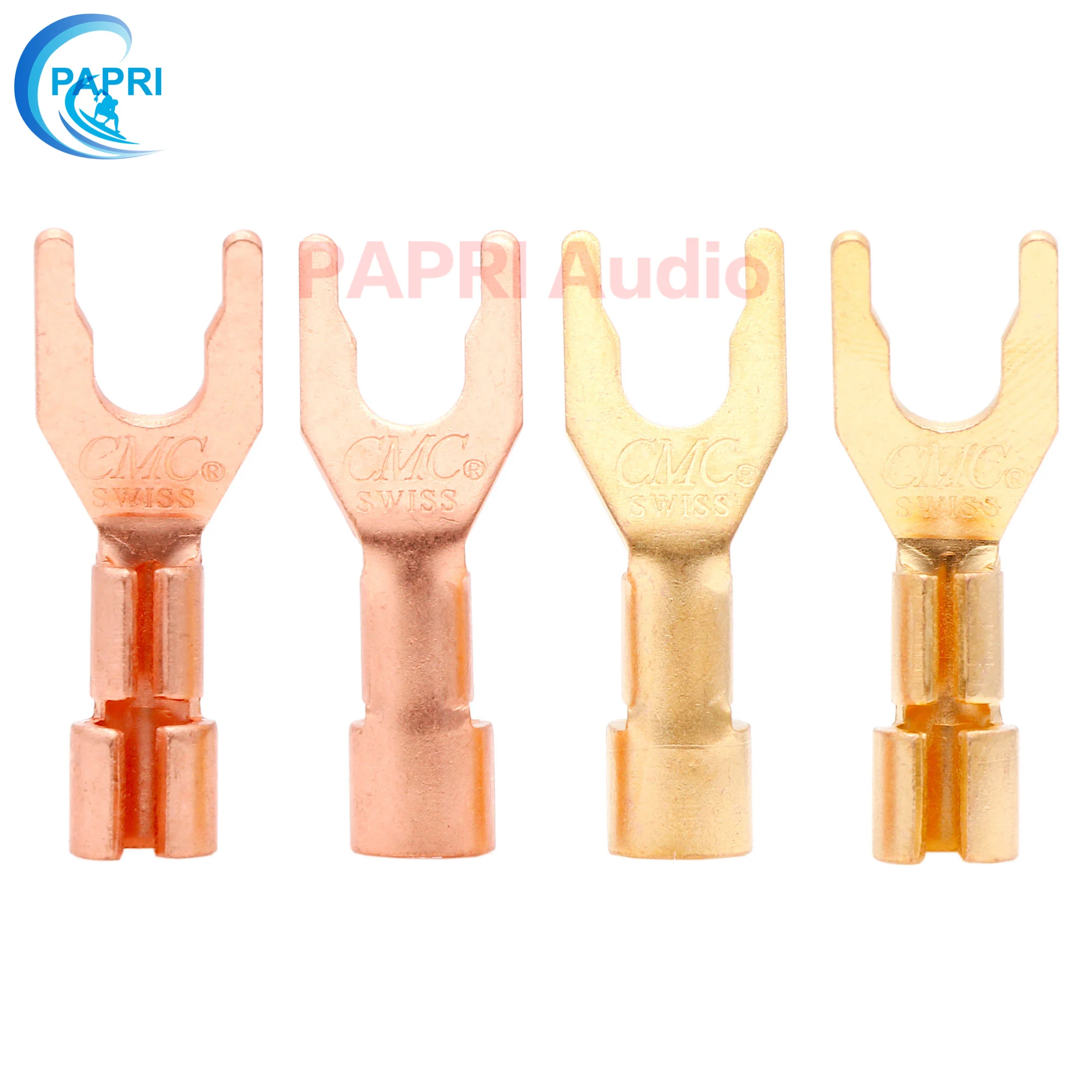 PAPRI DIY CMC 6005 вилка Hi End красный медный позолоченный разъем для динамика